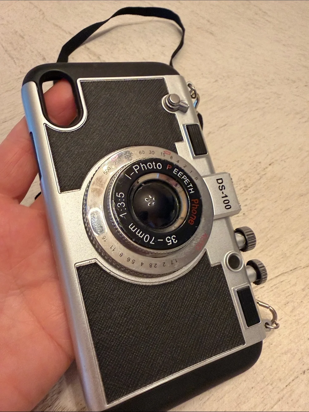 Emily in Paris Retro Camera Phone Case with Black Strap - Unbranded